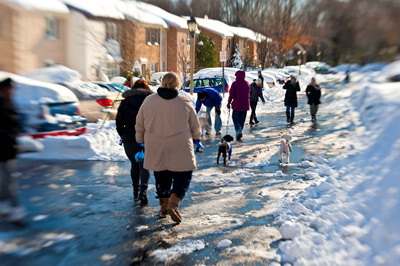 Neighborhood snow photos © Jay Townsend 2009 and 2010 and Linda Velazquez 2010